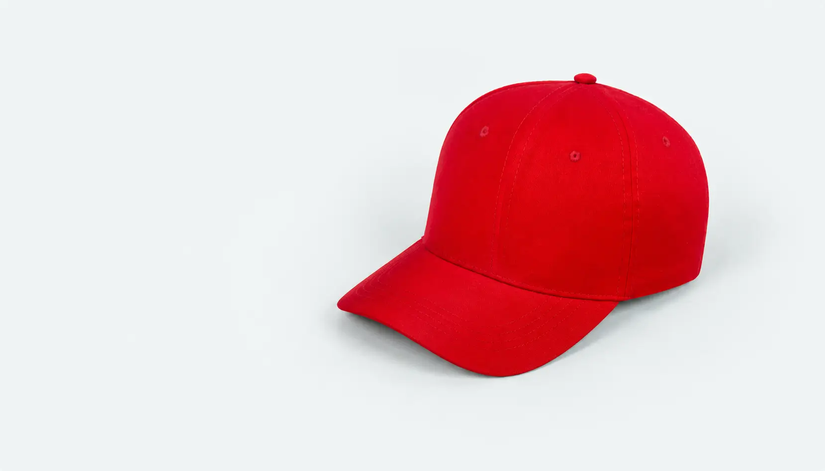 Boné LISO Aba Curva 100% Algodão Premium Frente Americana